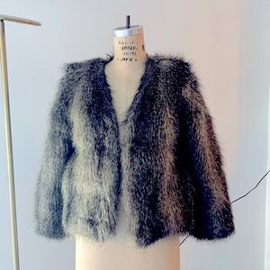Faux fur jacket